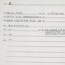 Eastern questionnaire, answ...