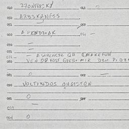 Eastern questionnaire, answ...
