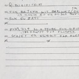 Eastern questionnaire, answ...