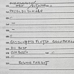 Eastern questionnaire, answ...
