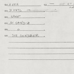 Eastern questionnaire, answ...