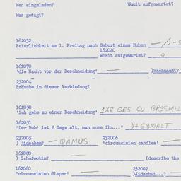 Western questionnaire, answ...