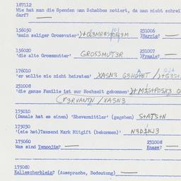 Western questionnaire, answ...
