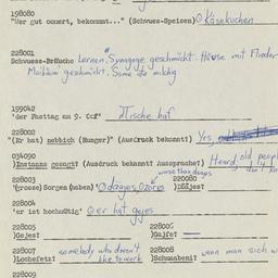 Western questionnaire, answ...