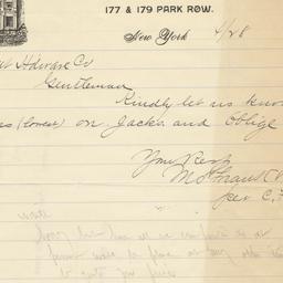 M.L. Frank & Co. Letter