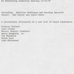 Nominating Committee