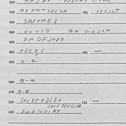 Eastern questionnaire, answ...