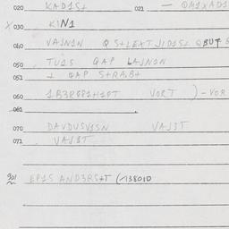 Eastern questionnaire, answ...