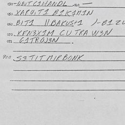Eastern questionnaire, answ...