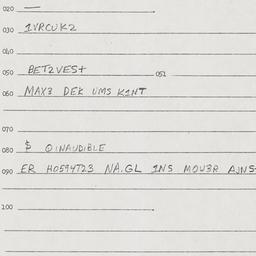 Eastern questionnaire, answ...