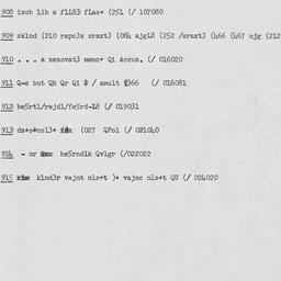 Eastern questionnaire, answ...