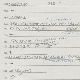 Eastern questionnaire, answ...