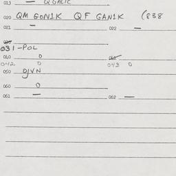 Eastern questionnaire, answ...