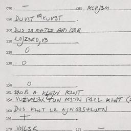 Eastern questionnaire, answ...