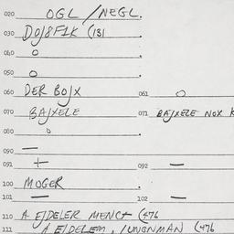 Eastern questionnaire, answ...