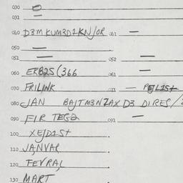 Eastern questionnaire, answ...