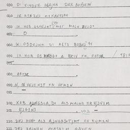 Eastern questionnaire, answ...