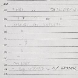 Eastern questionnaire, answ...