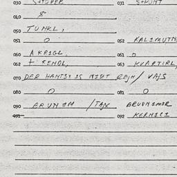 Eastern questionnaire, answ...