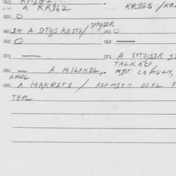 Eastern questionnaire, answ...