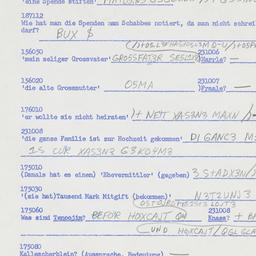 Western questionnaire, answ...