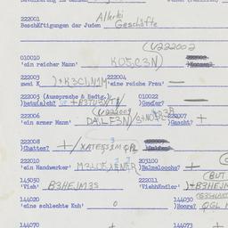Western questionnaire, answ...