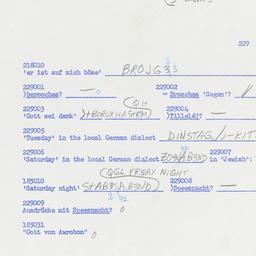 Western questionnaire, answ...