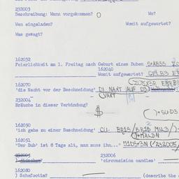 Western questionnaire, answ...