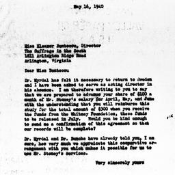 Letter from Samuel A. Stouf...