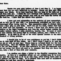 Letter from Gunnar Myrdal t...