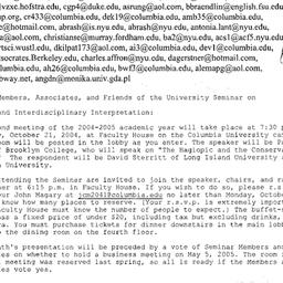 Announcements, 2004-10-21. ...