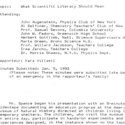Minutes, 1992-12-17. Scient...