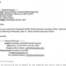 Correspondence, 2004-03-10....