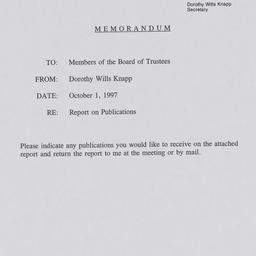 Board of Trustees - Sent to...