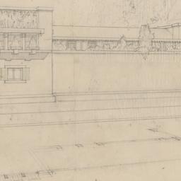 Exterior view, perspective ...