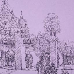 Perspective drawing.