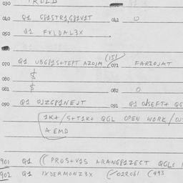 Eastern questionnaire, answ...