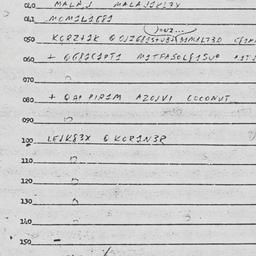 Eastern questionnaire, answ...