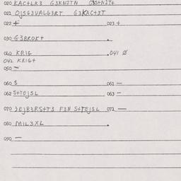 Eastern questionnaire, answ...