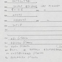Eastern questionnaire, answ...
