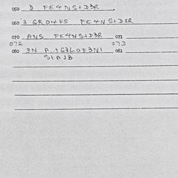Eastern questionnaire, answ...
