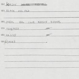 Eastern questionnaire, answ...
