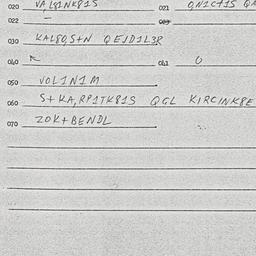 Eastern questionnaire, answ...