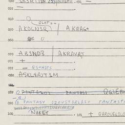 Eastern questionnaire, answ...