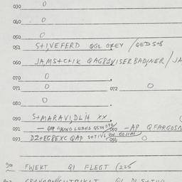 Eastern questionnaire, answ...