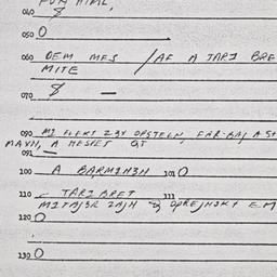 Eastern questionnaire, answ...