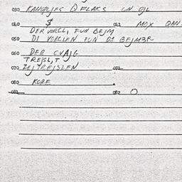 Eastern questionnaire, answ...