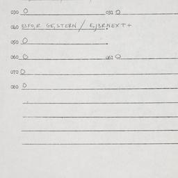 Eastern questionnaire, answ...