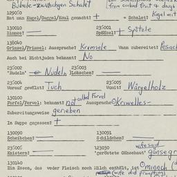 Western questionnaire, answ...