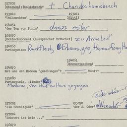 Western questionnaire, answ...